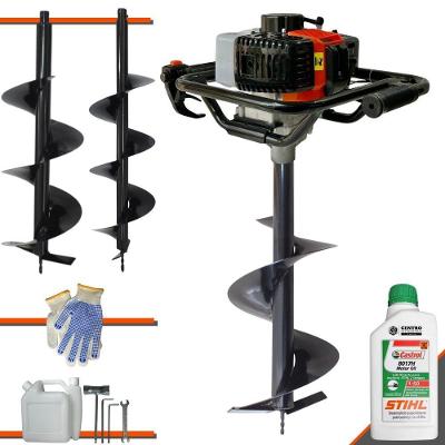 Trado Motorizado Vant Vps52 + 3 Brocas + óleo Stihl 2t