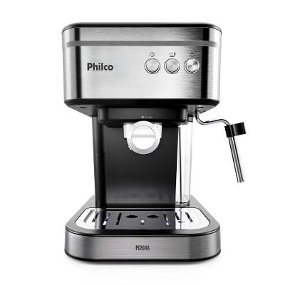 Cafeteira Expresso Philco PCF04A Aço Inox 20 Bar 950W Reservatório 1 e 2L Preto 110V