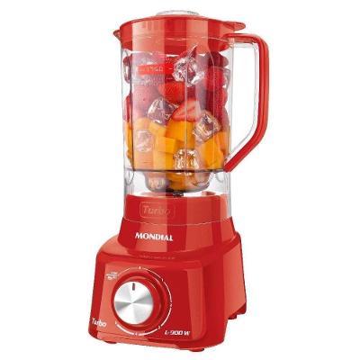 Liquidificador Mondial L-900-FR 900W 1 e 75L com Pulsar 5 Velocidades Vermelho 110V