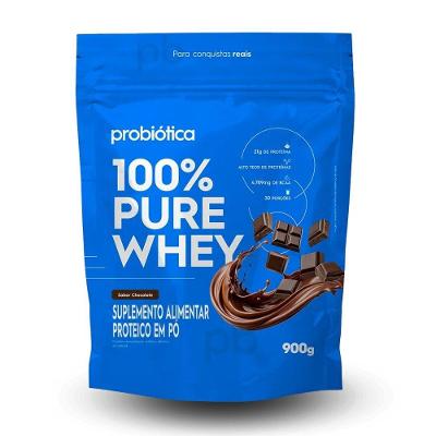 Whey Concentrado 100% Pure (refil) Probiótica 900g chocolate