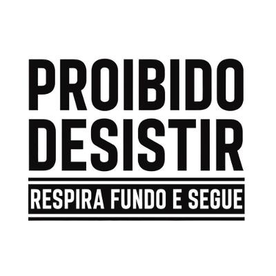 Adesivo De Parede Academia Frase Proibido Desistir (126x95cm) Cor Preto Cor Preto