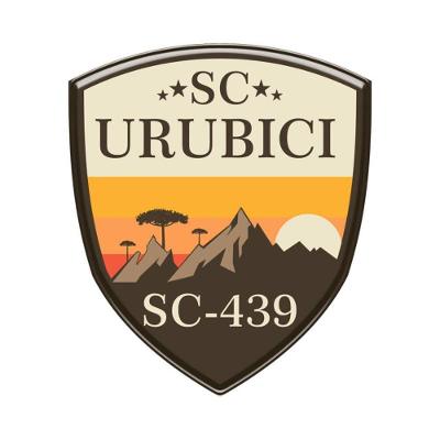 Adesivo Resinado Sc Urubici Sc-439 Vinil Decorativo 6x6,9cm Cor Preto