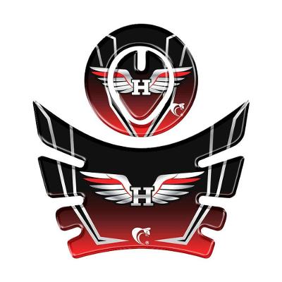 Adesivo Protetor Tanque Bocal Moto Bros Até 2015 Vermelho Cor Preto