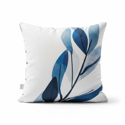 Almofada Decorativa Suede Digital Azul