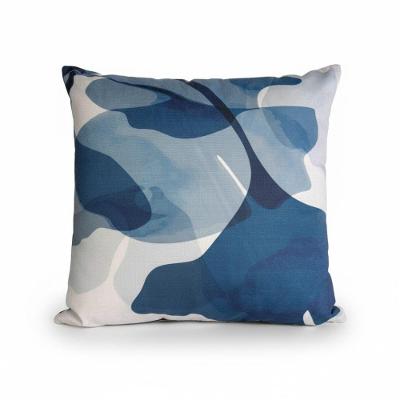 Almofada Decorativa Suede Digital Azul Escuro