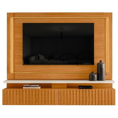 Painel Suspenso Tv 75 Polegadas 2 Portas 216 Cm Gaia Madetec Cinamomo Off White