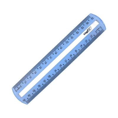 Régua 15cm Guia De Leitura Maxcril Azul