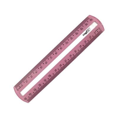 Régua 15cm Guia De Leitura Maxcril Rosa