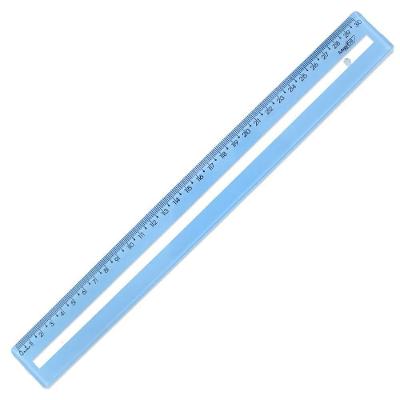 Régua Plástica 30cm Guia De Leitura Maxcril Azul
