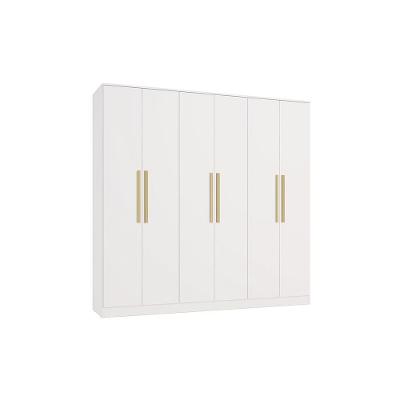 Guarda-roupa 6 Portas 4 Gavetas Kappesberg Adapt Branco