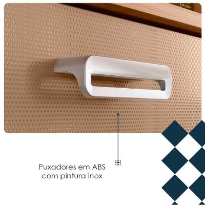Cozinha Compacta Intense 10 Portas 2 Gavetas MDF 222.2cm Amadeirado Freijo