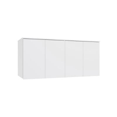 Armário Aéreo 4 Portas Kappesberg Adapt Branco 155cm