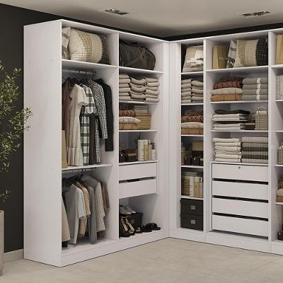 Guarda-roupa Closet 2 Gavetas Kappesberg Adapt Branco 158cm