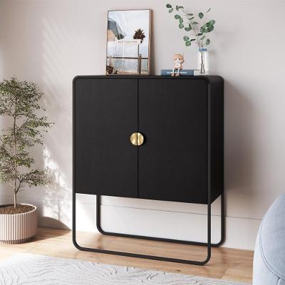 Balcao Buffet Organico 2 Portas 90 Cm 28065 Nero Preto Artesano