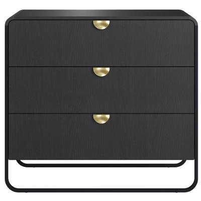 Comoda 3 Gavetas Organica 90 Cm 28068 Artesano Nero Preto