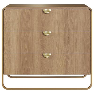 Comoda 3 Gavetas Organica 90 Cm 28068 Artesano Hanover Dourado