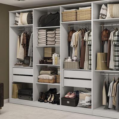 Guarda-roupa Closet 4 Gavetas Kapperberg Adapt Branco 237cm