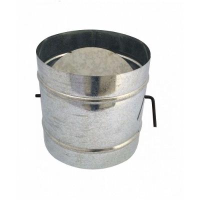 Registro Dumper Galvanizado Para Chaminé 130 Mm De Diâmetro