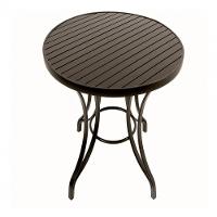 Mesa Com O Tampo Ripado De 1,20 Metros - Alumínio Preto - 1