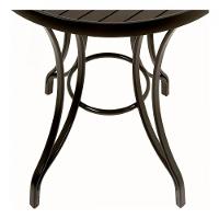 Mesa Com O Tampo Ripado De 1,20 Metros - Alumínio Preto - 5