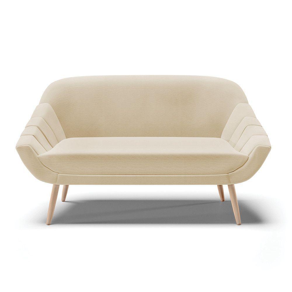 Namoradeira 02 Lugares Linho Areia A27 Pés Palito Natural - 7