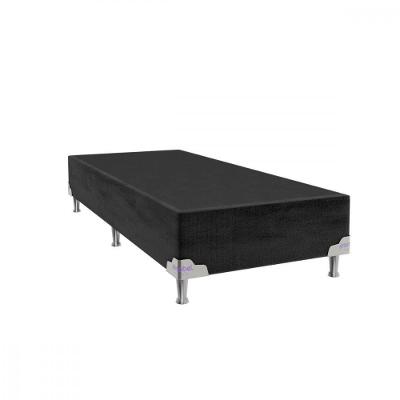 Base Para Cama Box De Solteiro 88x188x28 Sued Preto Portobel Preto