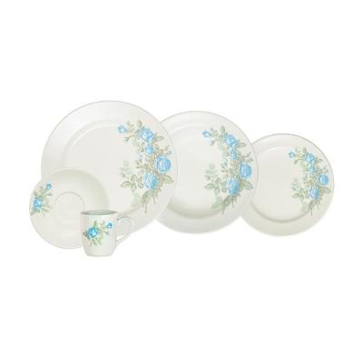 Jogo De Jantar Brisa Azul 20 Peças Porcelana Schmidt