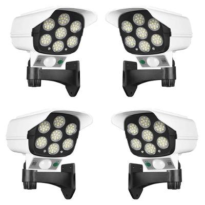 Luminaria Solar 180w Camera Falsa Sensor Movimento Controle