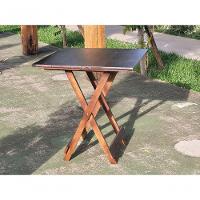 Mesa Dobrável 70x70 Retrátil De Madeira Imbuia - 2