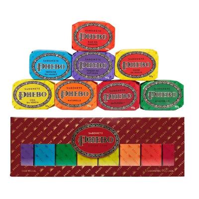 Caixa Presente Sabonete Phebo De Glicerina Vinho 8 Unidades 90g