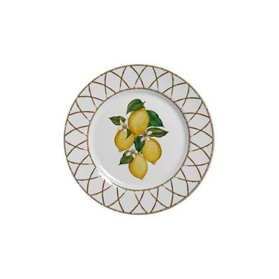 Prato Sobremesa Em Cerâmica Siciliano Alleanza 20,5cm