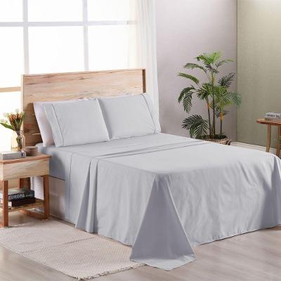 Jogo De Cama Premier Queen 03 Peças Hipercal 200 Fios 80% Algodão, 20% Poliéster - Cinza