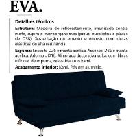 Sofa Cama 3 Lugares 193 Cm Eva Veludo Sl 948 Moll Sl 948 - 8