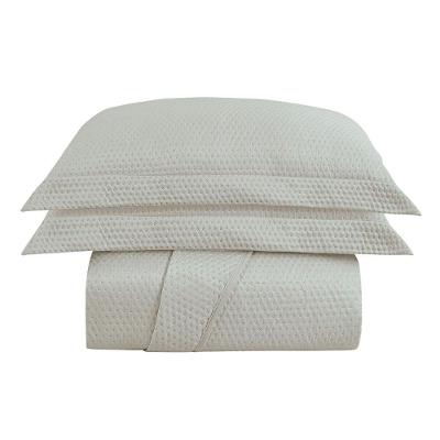 Kit Cobre Leito Colcha Charlote Solteiro 2 Peças Dupla Face Liso Classic - Palha - 100% Poliéster