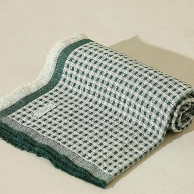 Manta Decorativa Em Tecido Piquet Formah 1,60m X 2,00m 100% Algodão Verde