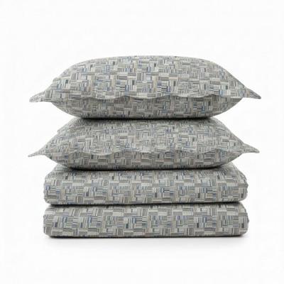 Kit Cobre Leito Colcha Magnus Queen 3 Peças Dupla Face Estampado Geométrico - Mosaico - 100% Poliéster