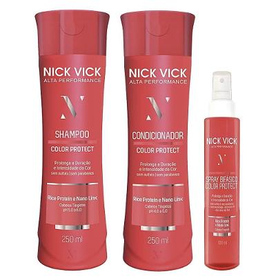 Kit Nick Vick Color Protect Shampoo Cond E Spray Bifásico