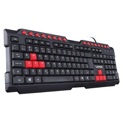 Teclado Gamer Vx Dragon Abnt2 Preto Vermelho Gt100