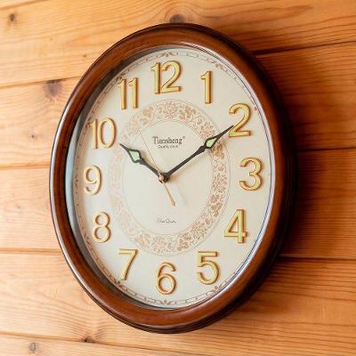 Relógio De Parede Decorativo Tiansheng Branco Rustico 46cm