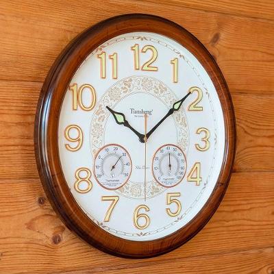 Relógio Decorativo De Parede Com Termômetro Higrômetro 46cm