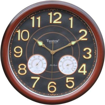 Relógio De Parede Decorativo Tiansheng® 46cm Preto 1