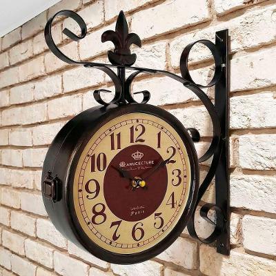 Relógio Parede Estação De Trem Dupla Face Paris Manufacture