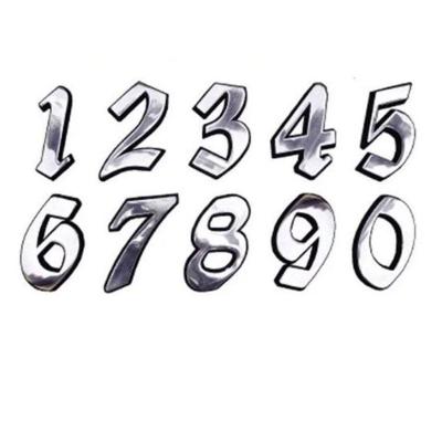 Número Residencial Alumínio Polido C.navarro 11cm Número N°8