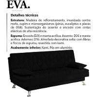 Sofa Cama 3 Lugares 193 Cm Eva Veludo Sl 944 Moll Sl 944 - 7