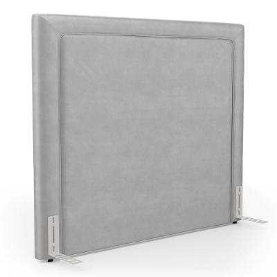 Cabeceira Cama Box Casal Padrão Alba 140cm Com Frame Veludo Cinza Claro - Desk Design