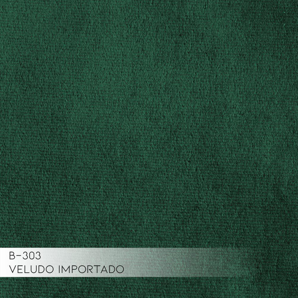 Sofá 4 Lugares com Chaise Base de Madeira Euro 255 Cm Verde - 4