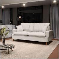 Sofá 3 Lugares 180cm Com Almofadas Veras D05 Linho Cru - 6