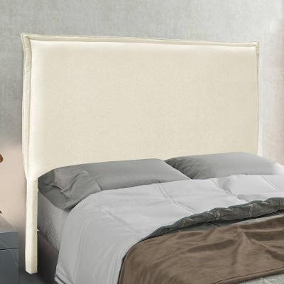 Cabeceira Casal 1,40m Estofada Com Borda Italiana Em Tecido Linho Luna – Lucadi Rústico Natural