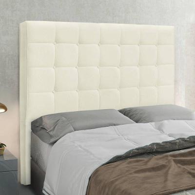 Cabeceira Casal Queen 1,60m Estofada Com Costura Bordada Em Tecido Linho Sonhare – Lucadi Rústico Natural