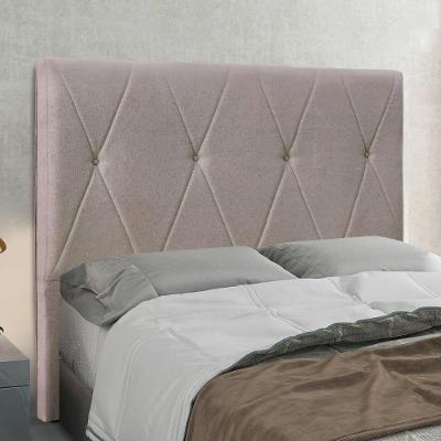 Cabeceira Casal Queen 1,60m Estofada Em Tecido Linho Ancona - Lucadi Rústico Areia